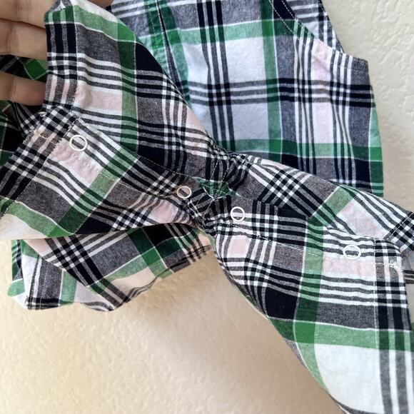 Janie And Jack Boys Plaid Shortalls Boys Size 18-24 Months - Picture 9 of 11